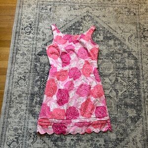 Lilly Pulitzer Pink and White Floral Dress